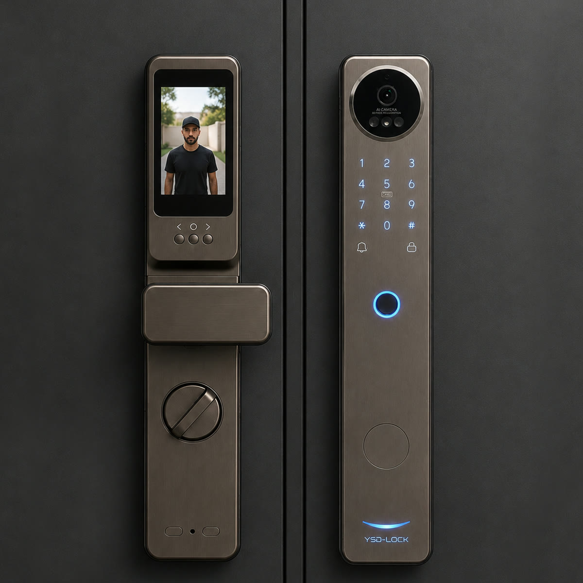 YSD-LOCK כסף — שני הצדדים